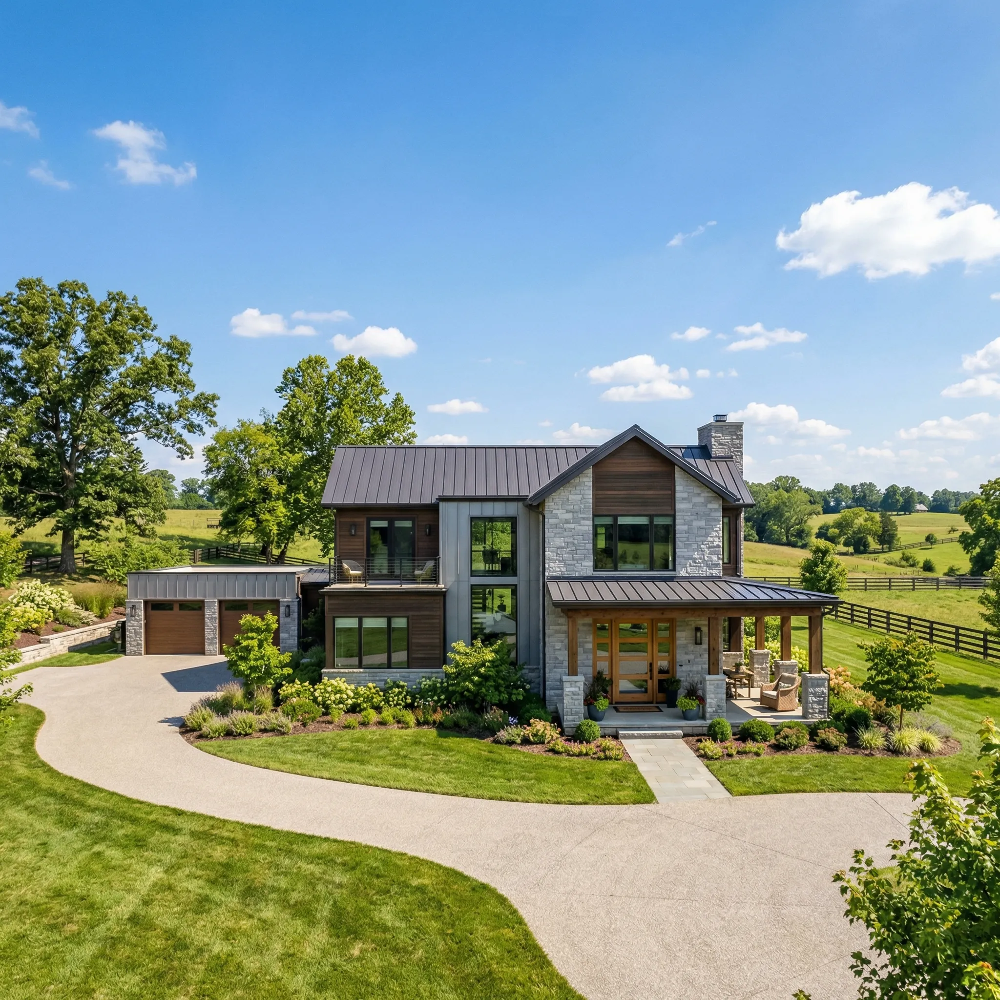 A Kentucky home seen from outside.